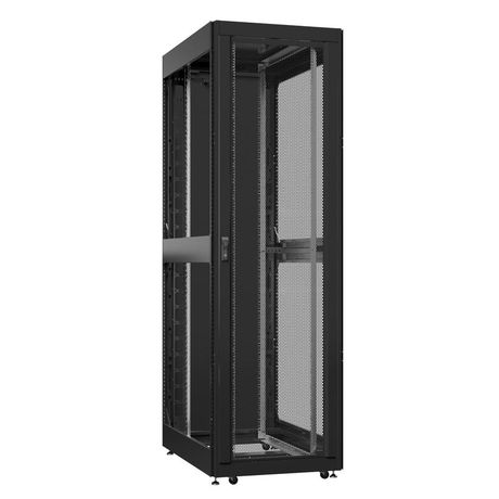 Шкаф серверный 42U 800х1200 передняя дверь: одностворчатая перфорированная IP20. задняя двустворчатая глухой металл IP51. боковые панели: без. цвет: черный RAL9005 - EX 8242.9350 SYSMATRIX