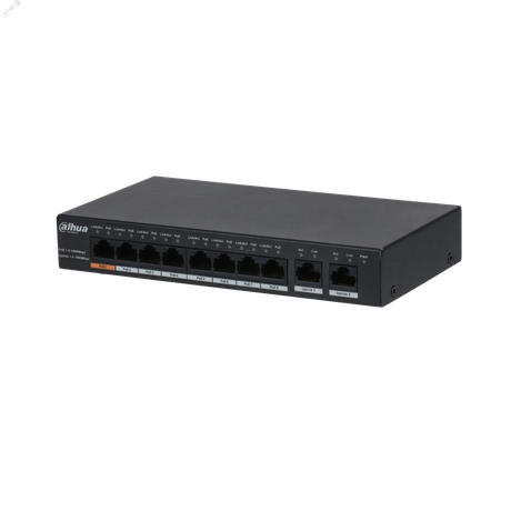Коммутатор неуправляемый 10 портов RJ4510 100 1000 Мб/с PoE 96Вт - 127461 Dahua DH-PFS3010-8GT-96
