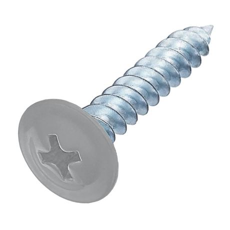 Саморез металл-металл 4.2х19 прессшайба RAL 7004 сигнальный сер. (европодвес) (уп.20шт) СТРОЙМЕТИЗ 2531131