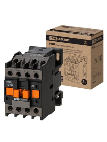 Реле промежуточное РПЛ-122М УХЛ4Б, 16А, 36В 50Гц, 2НО+2НЗ | SQ0701-0502 TDM