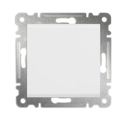 Переключатель проходной 1-кл. СП Karea 10А IP20 механизм бел. Makel 57001005