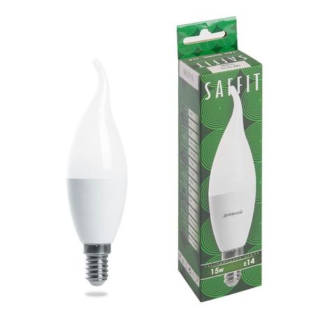 Лампа светодиодная LED 15вт Е14 дневной матовая свеча на ветру - SBC3715 FERON 55208