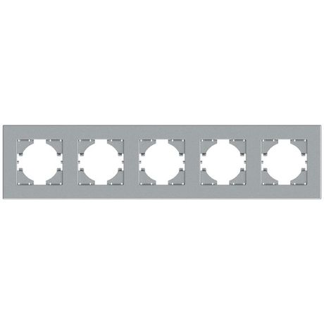 Рамка 5-местная City серебр. GUSI С1115-004