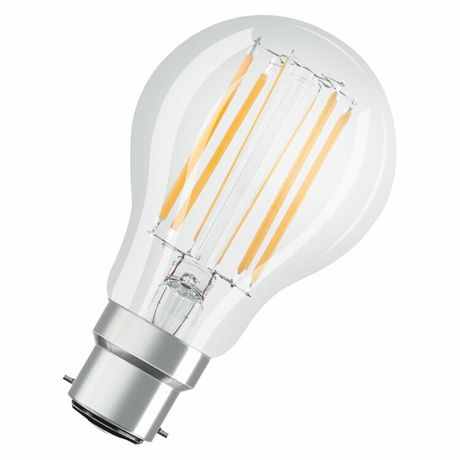 Лампа светодиодная филаментная LED StarA 1055лм 7.5Вт 4000К тепл. бел. B22d (замена 75Вт) прозр. стекло 220-240В OSRAM 4058075592711