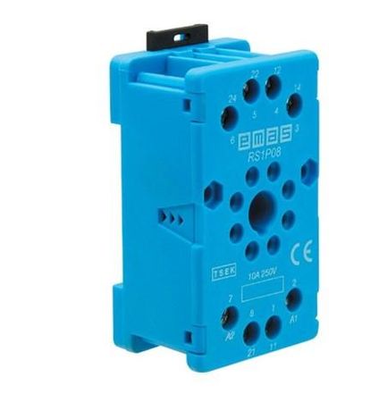 Колодка на 8 выводов син. EMAS RS1P08M1