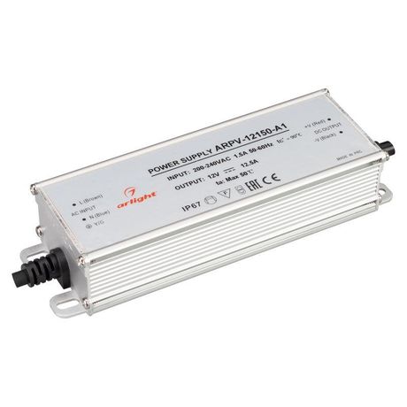 Блок питания ARPV-12150-A1 (12V, 12.5A, 150W) (Arlight, IP67 Металл, 3 года) | 034206 Arlight