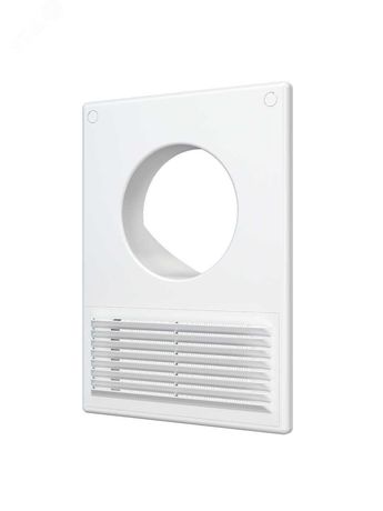 Решетка вентиляционная пластиковая разъемная 185х254 фланец D100/60х120 - 00-99139529 ЭРА 1825РУ10Ф