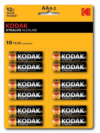 Батарейка Kodak LR6-12BL perforated (6x2BL) XTRALIFE Alkaline [KAA-2x6 perf] (144/576/18432) - Б0038794