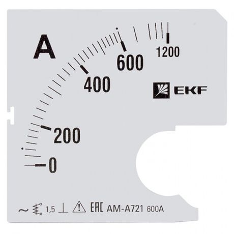 Шкала сменная для A721 600/5А-1,5 EKF PROxima | s-a721-600