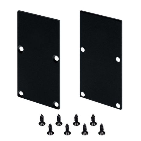 Заглушка LINE-S-3667 BLACK глухая металл (комплект) Arlight 042916