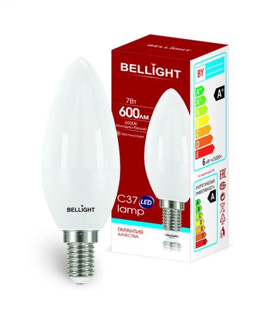 Лампа LED 7Вт 6500K 600Лм E14 IP 65 Свеча Bellight - 88297884