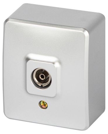 Розетка Эксперт 11-3201-03 TV одиночная, IP20, ОУ, алюминий - Б0062996 ЭРА
