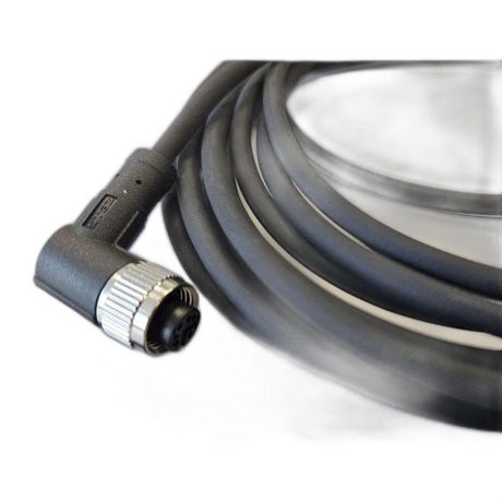 Кабель M12 4A гнездовой 5000мм угловой полиуретан свободный конец СЦМ120027-04A-2-05000 черн. СТЭЗ 185210805