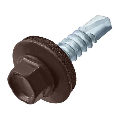Саморез кровельный 4.8х35 RAL 8017 шоколад./корич. (коробка) (уп.60шт) СТРОЙМЕТИЗ 2080034