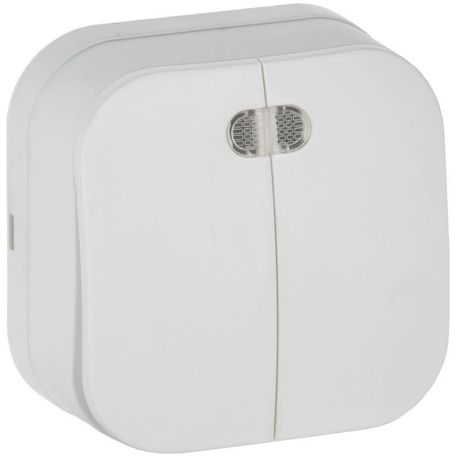 Выключатель 2-кл. ОП GLORY ВС20-2-1-ХБм 10А с индикацией бел. матов. IEK EVH21-K01M-10