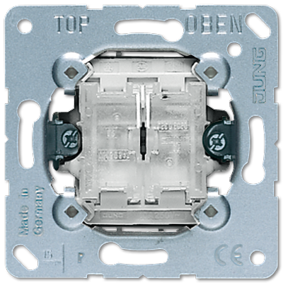 Выключатель самовозвратный 2-клавишный. Механизм. 10A 250V - 505TU JUNG