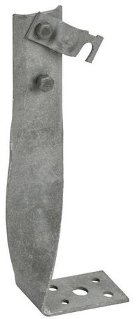 Держатель проводника круглого 6-10мм винтовой угловой скрытый h=140мм оцинкованная сталь HDZ IEK - ZDP87-14-1-16-140