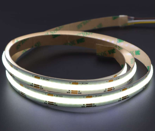 Лента светодиодная 12Вт/м 24В 3000К 10мм IP20 SMD COB 528LED/m (уп.5м) VARTON VLS-20-12-COB-10-528-30 VARTA VARTON арт. VLS-20-12-COB-10-528-30