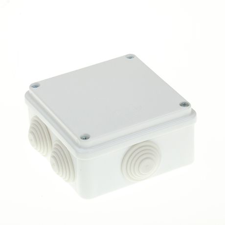 Коробка распределительная 100 50 6 муфт д32, крышка на винтах, IP55, открытой проводки, белый - С3В106 Б GUSI