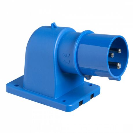 Вилка панельная угловая 16А 3P-E 200-250В IP44 SchE 81805 APC