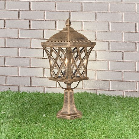 Светильник садово-парковый GL 1018S Cassiopeya S черное золото | a039869 Elektrostandard