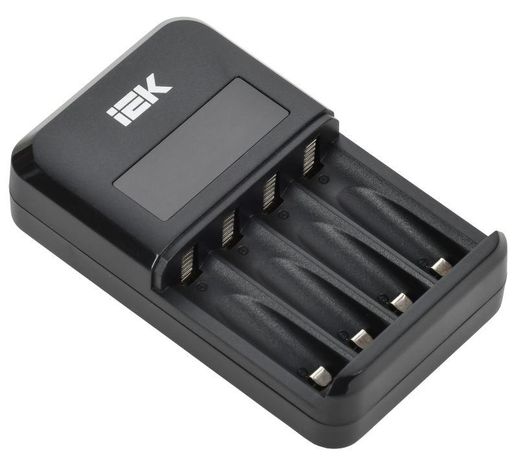 Устройство зарядное для 1-4 NiMH/CD аккумуляторов AA/AAA автоматическое 1800мА с LCD дисплеем IEK - ABC11-4-4-ACO-A-180-LCD