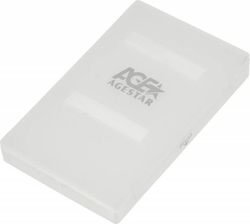 Корпус внеш. для HDD/SSD SUBCP1 SATA пластик бел. 2.5дюйм AGESTAR 391076