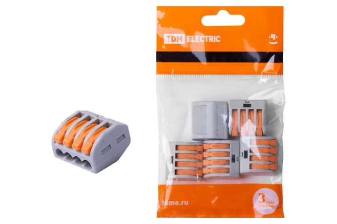 Соединительная клемма СК-414 (2,5мм2) (5 шт/упак) | SQ0527-0014 TDM