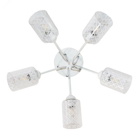 Светильник Джаз 151 бел. НПБ 01-5х60-136 Е27 ИУ - 1005404554 Элетех