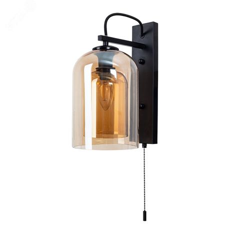 Бра PAIO E14 1х60Вт Металл Чёрный - A7015AP-1BK Arte Lamp