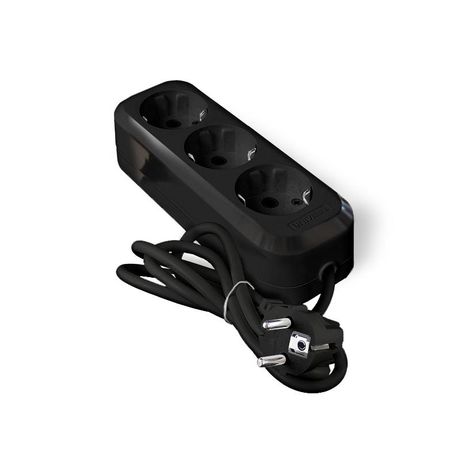 Удлинитель 3х3м с заземл. 16А IP20 Е-303 ПВС 3х1 АБС-пластик черн. UNIVersal 2181 Союз