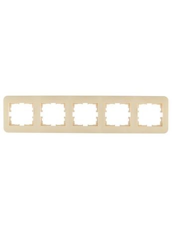 Рамка 5-м ASTI горизонт. крем. LEZARD 7081-0300-150
