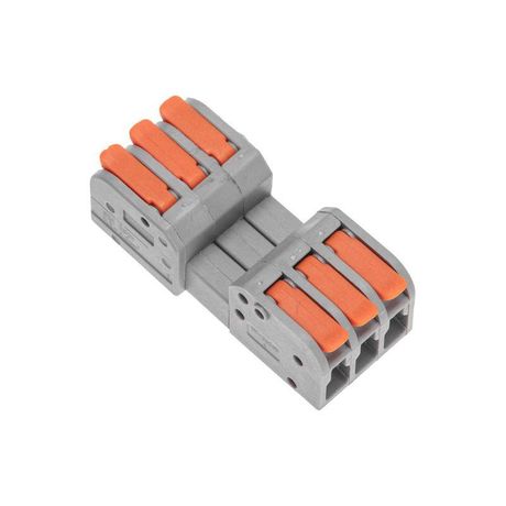 Клемма проходная разъемная СМК 222-423R 3п 0.2-2.5/4кв.мм сер. (блист.5шт) Rexant 07-5263-5 MEET