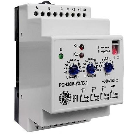 Реле контроля напряжения 3ф РСН-36М 400В 50Гц УХЛ3.1 ВНИИР A8120-79686635