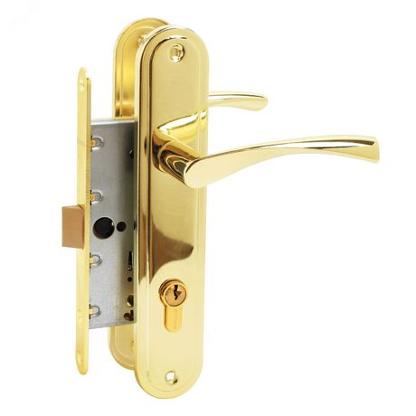 Замок врезной АЛЛЮР ЗВ 7-103/85 GP золото с/руч - 14148 ПТК