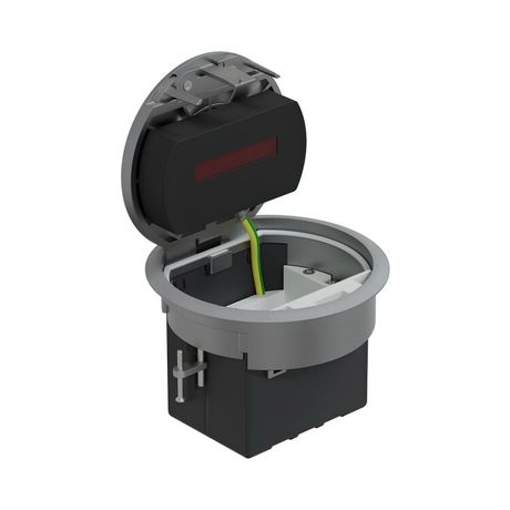 Люк в пол на 1,5 поста IP66 комплекте с суппортом и коробкой сталь d100 мм | 70031 Ecoplast LUK/1,5AL66 Экопласт