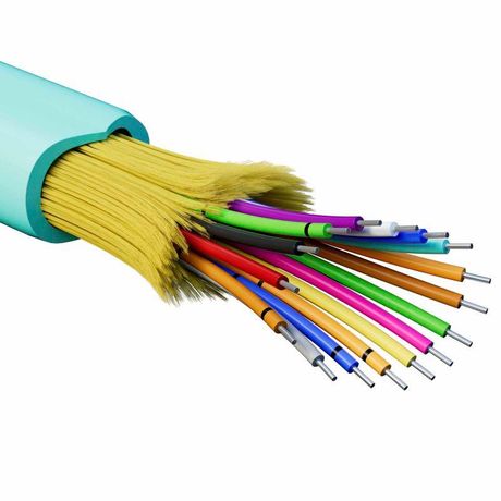 Кабель волоконно-оптический распределительный арамидные упрочняющие нити для внутренней прокладки нг(А)-HF 16 ОВ категорияOM3 (G.651.1) плотный буфер 0.4кН барабан 500м DKC RNDT3C16AQ01-E ДКС