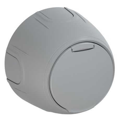 Розетка Rotondo с заземл. защ. крышкой винтов. контакты сер. OneKeyElectro 7700949 ССТ