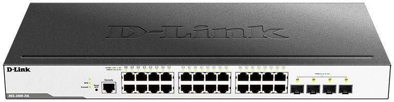 Коммутатор управляемый DGS-3000-28L/B1A 24G 4SFP D-Link 1604434