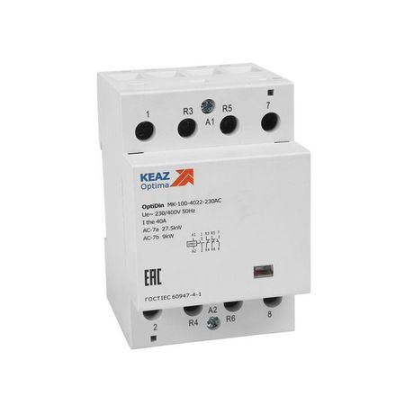 Контактор модульный OptiDin MK-100-4020-24АС (КЭАЗ) | 321166 КЭАЗ