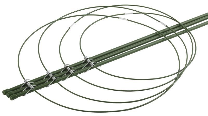 Поддержка для цветов 4 кольца 90см (60/180) Green Apple Б0008278 ЭРА