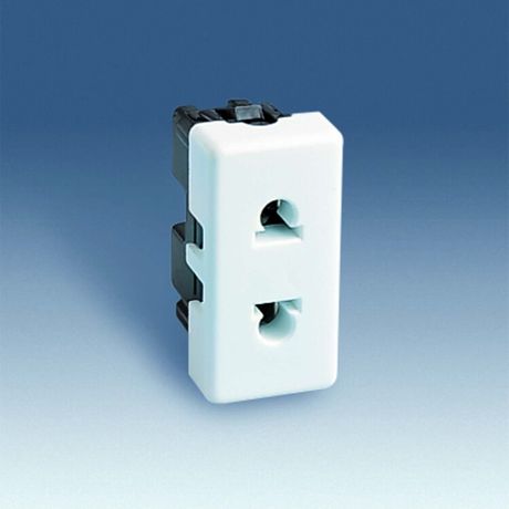 Механизм розетки Simon27 16А 250В 2P евро.-амер. станд. узкая сл. кость Simon 27438-31