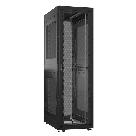 Шкаф серверный 42U 800х1200 передняя дверь: одностворчатая перфорированная IP20. задняя двустворчатая боковые панели: перфорированные. цвет: черный RAL9005 - EX 8242.9342 SYSMATRIX