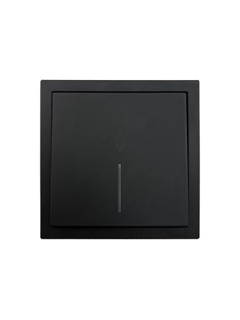 Выключатель проходной 1-кл. с индик. СП ZIMA IP20 10А безвинт. зажим черн. бархат LEZARD 704-4288-114QC