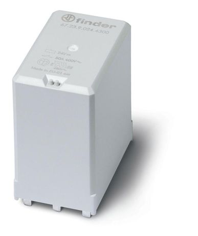 Силовое электромеханическое реле; монтаж на печатную плату; 3NO 50A; контакты AgSnO2 (зазор 3мм); катушка 60В DC | 672390604300 Finder 67.23.9.060.4300