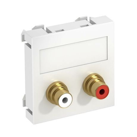 Мультимедийная рамка Audio-Cinch Modul45 (белый) (MTG-2R L RW1) | 6105042 OBO Bettermann