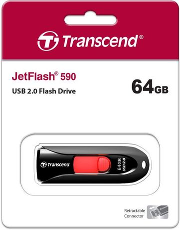 Флеш-накопитель TS64GJF590K 64GB JetFlash 590 Black Transcend 1000501772