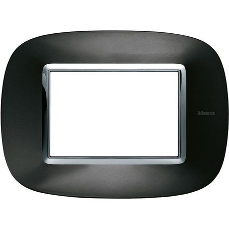 Рамка 3мод. Axolute овальная метализированная; темн. металлик Leg BTC HB4803XS Legrand
