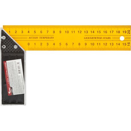 Угольник столярный 200мм желт. КУРС 19381