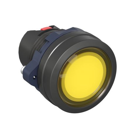 Головка кнопки плоская прозрачная с фиксацией, жёлтая | M22P-FLLYP DKC ДКС